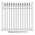 Wholesale Mechanical Aluminum Fence Panels Design 201-1-60